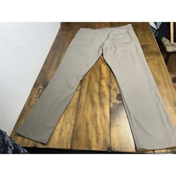 Tailor Vintage Canaan Slim Fit Pants Men's 38x32 Beige Performance Stretch - Picture 6 of 14